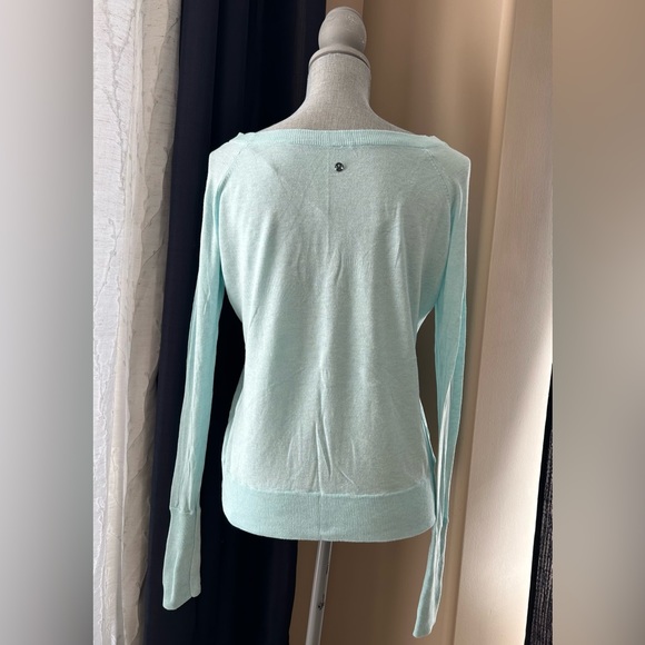 🩵Lululemon Size 4/6 Chai Time Pullover Heathered Aquamarine - Picture 7 of 14